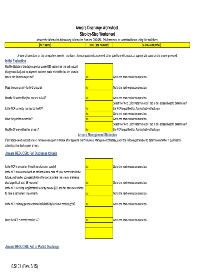 Child Support Worksheet —