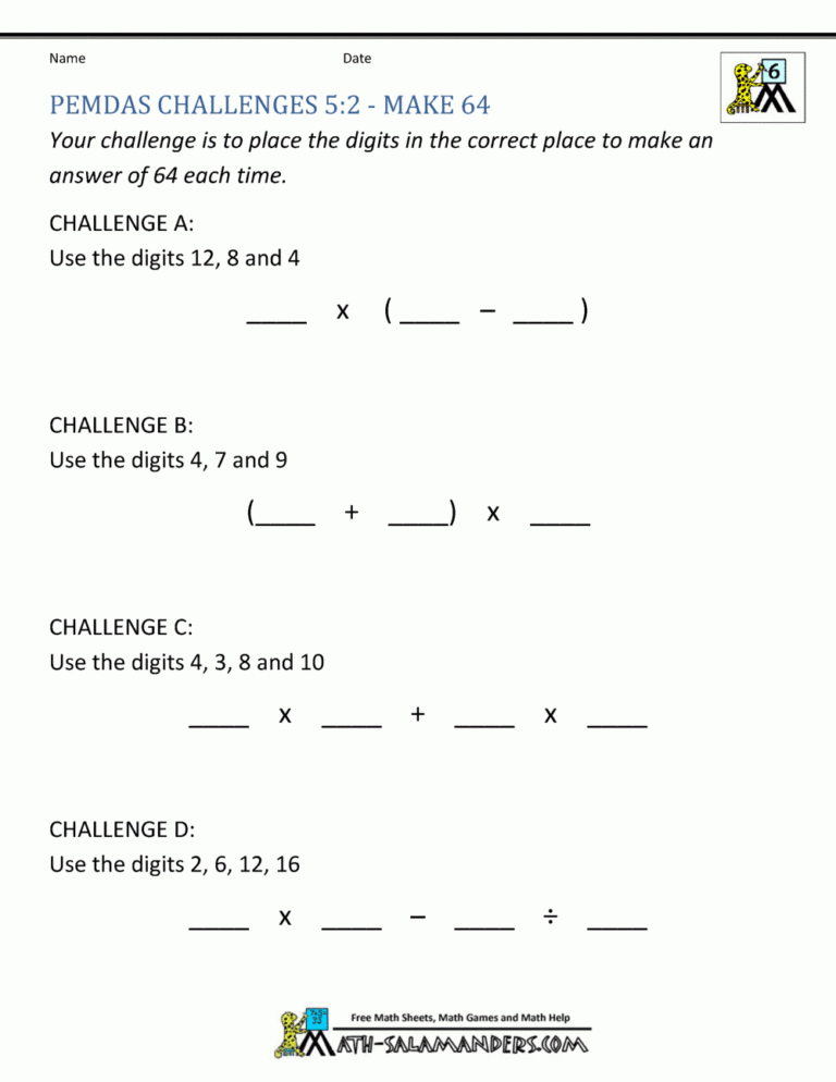 6th grade common core math worksheets db excelcom