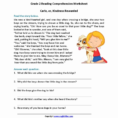 Worksheet Ideas  Reading And Comprehension Activities Ft Grade