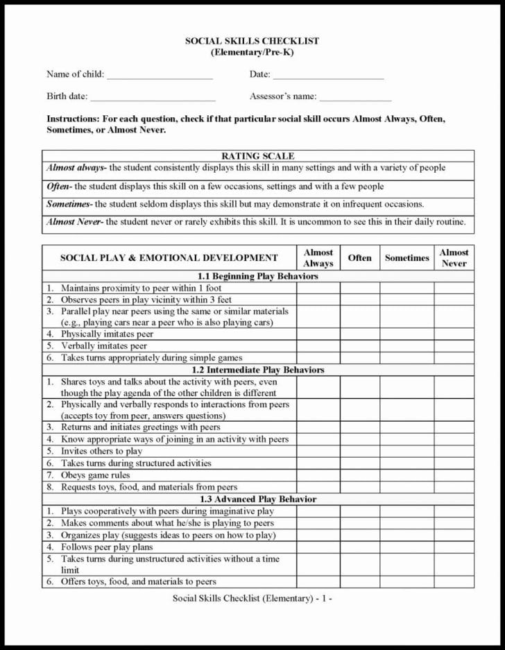 Social Skills Worksheets For Adults Pdf — db-excel.com