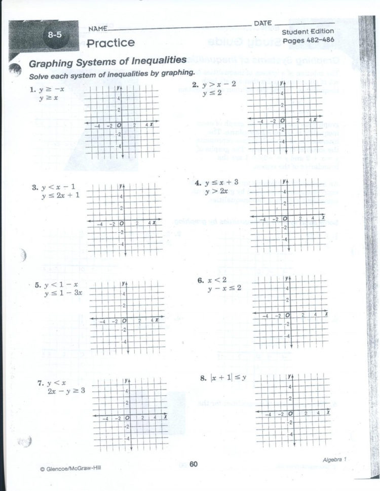 Worksheet Ideas  Solving Systems Of Equationsgraphing