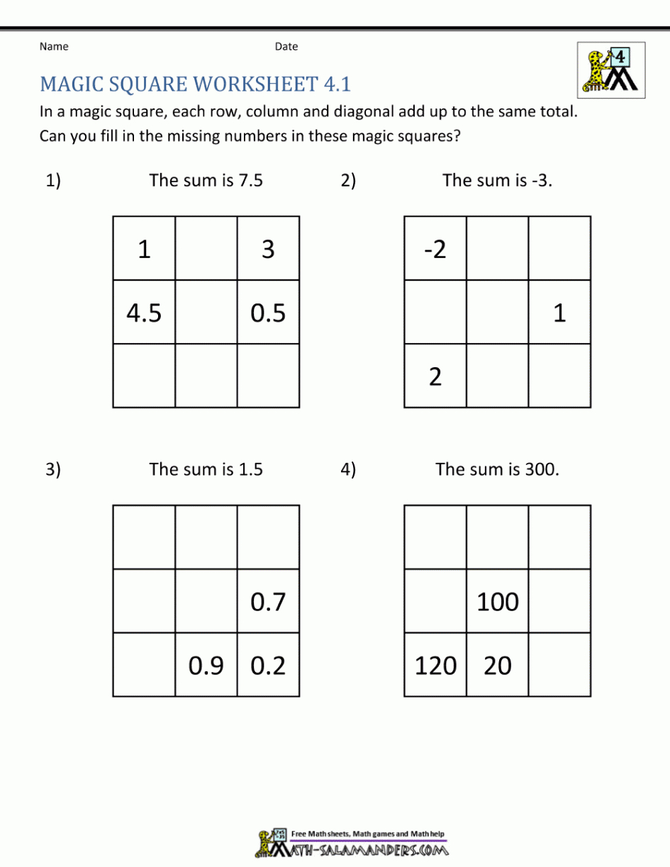 matrix-operation-worksheet