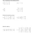 Worksheet Matrices Worksheets Matrix Worksheets Sections