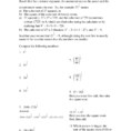 Worksheet On Rational Exponents