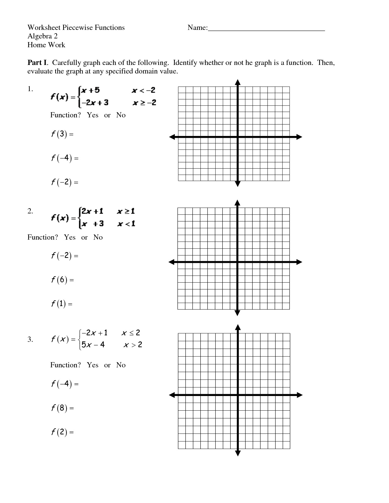 Worksheet Piecewise Functions Answers Cursive Worksheets Education