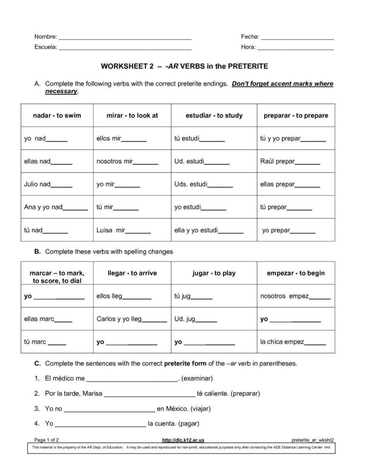 ejercicio-preterite-car-gar-zar-verbs-worksheet-answers-see-more