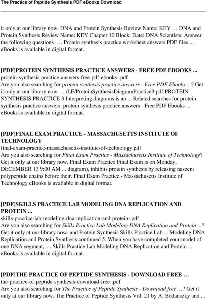 Worksheet Protein Synthesis Worksheet Lesson Plans Inc 2007