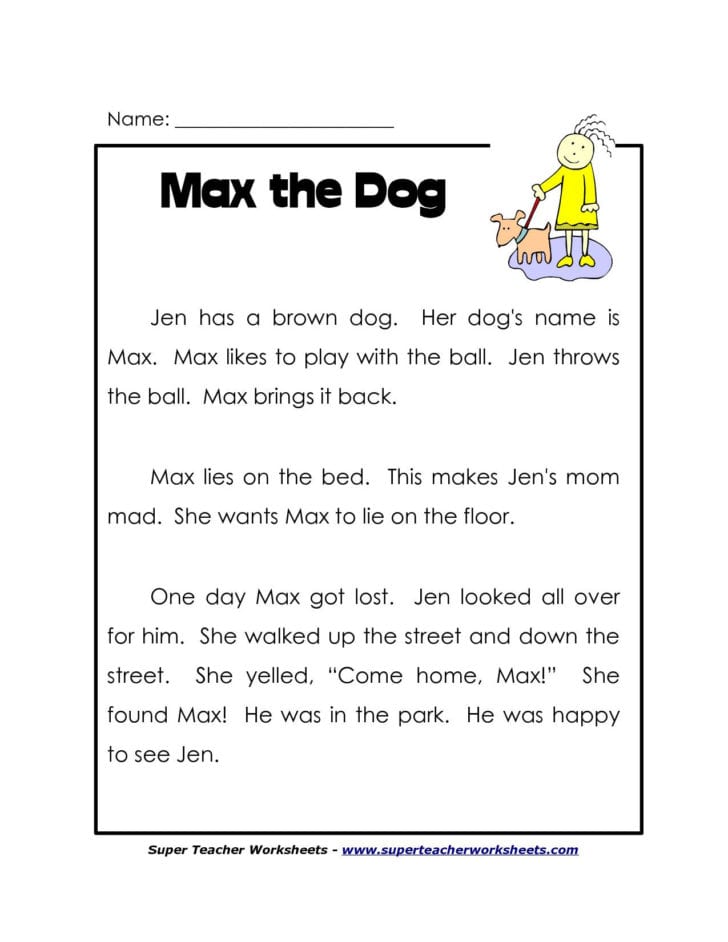 Teaching A Child To Read Worksheets