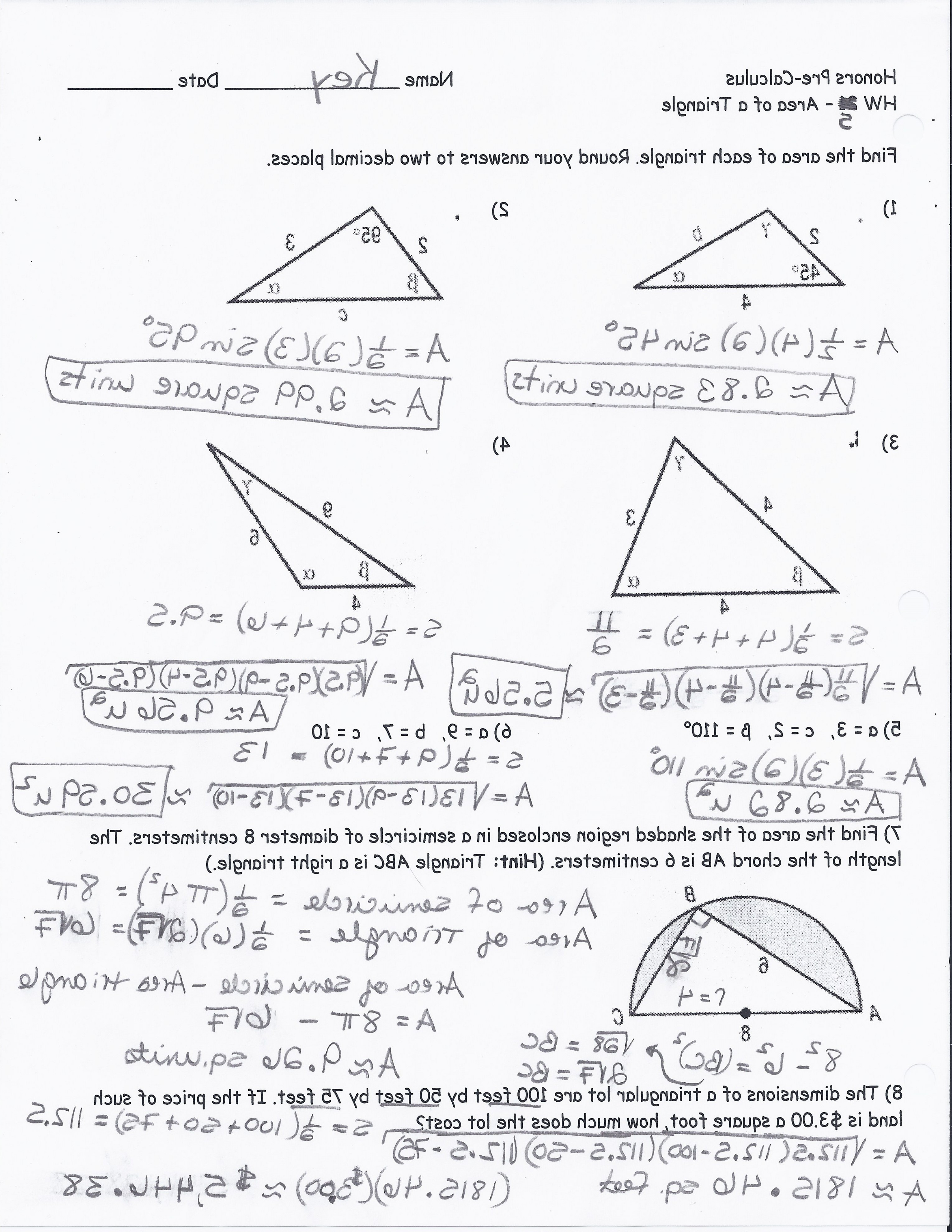 Worksheet Right Triangle Trigonometry Worksheet