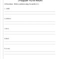 Worksheet Singular And Plural Nouns Worksheets Singular