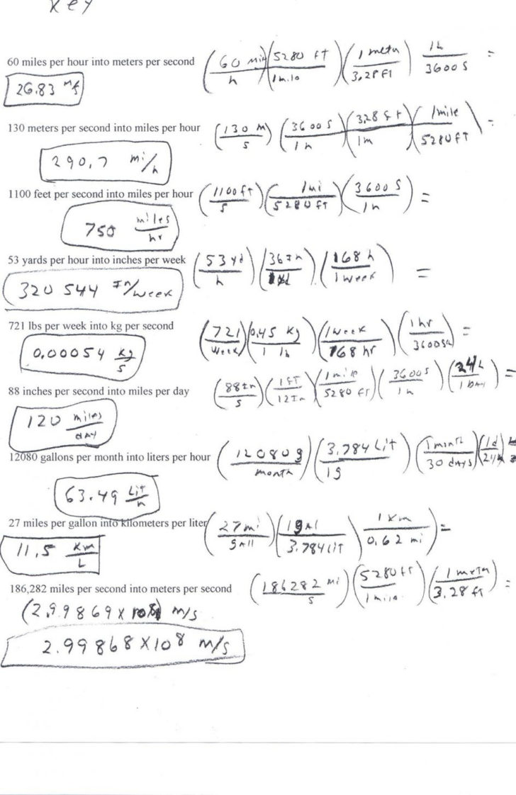 Chemistry Temperature Conversion Worksheet With Answers