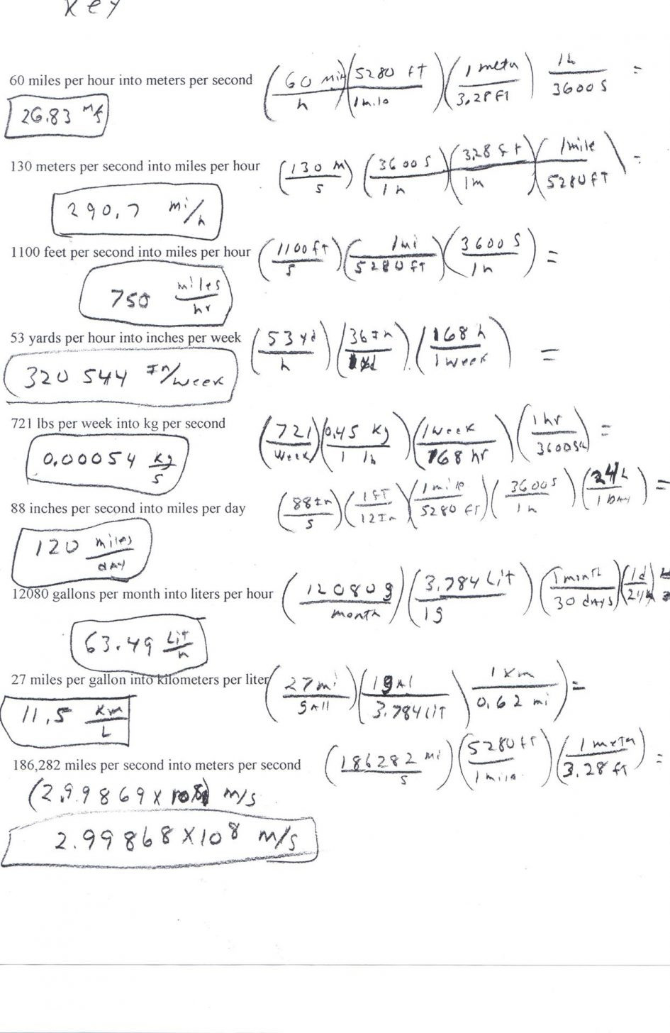 temperature conversion worksheet answers 9th grade