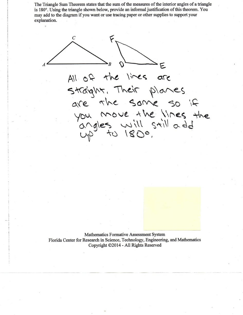 Worksheet Triangle Angle Sum Worksheet Math Worksheets For Fifth Db excel