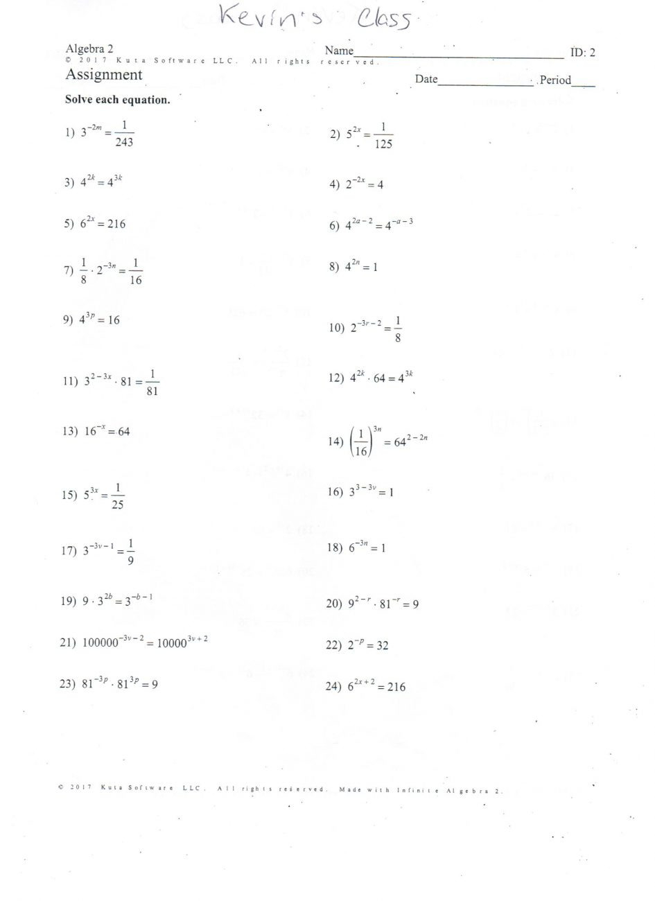 Factoring Worksheet With Answers