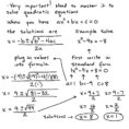 Worksheet Using The Quadratic Formula Worksheet Worksheet