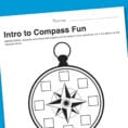Worksheet Wednesday Intro To Compasses  Paging Supermom