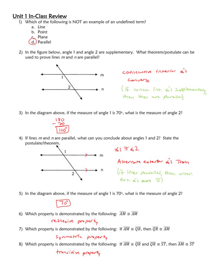 Worksheet With Answers