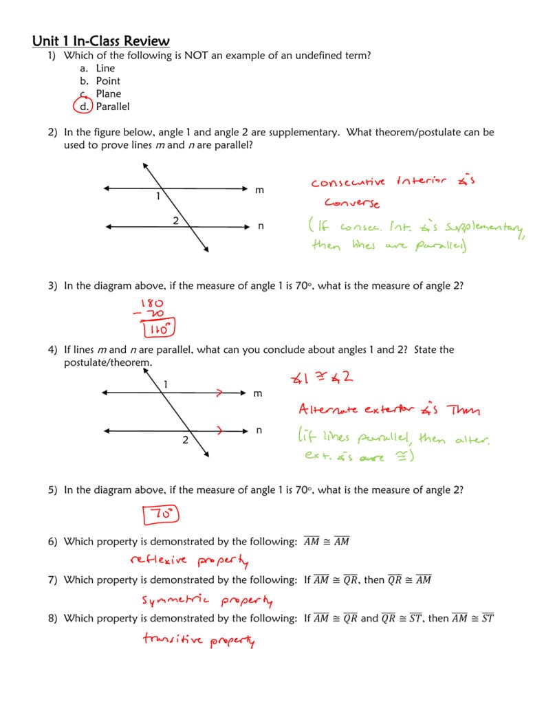 Worksheet With Answers