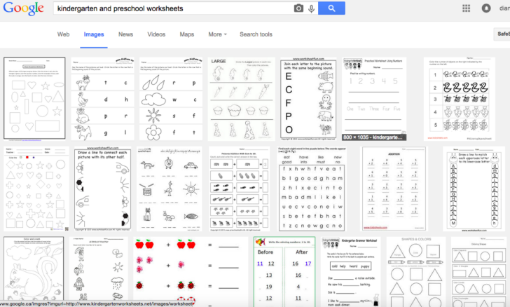 Technology Worksheets For Kindergarten