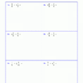 Worksheets For Fraction Multiplication