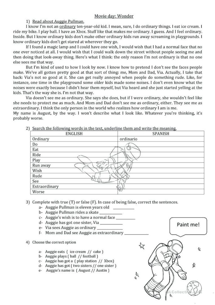 Worksheets For Reading