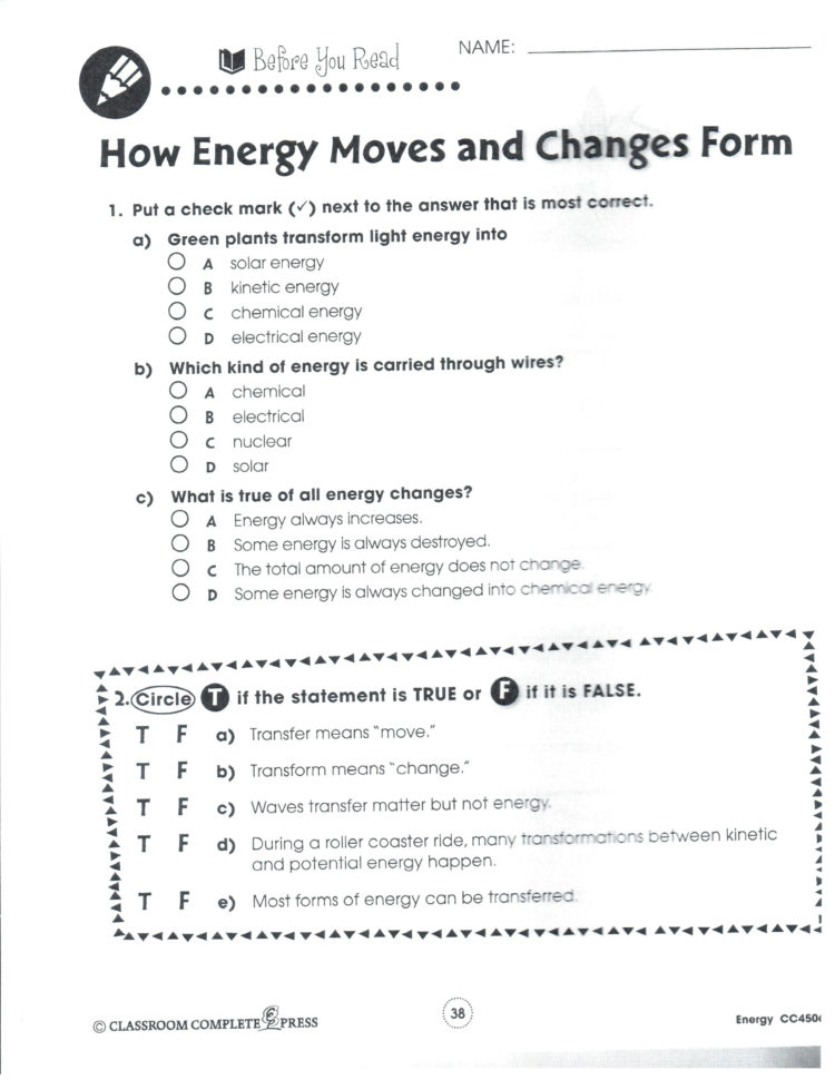 Worksheets Physical And Chemical Properties Changes Vs