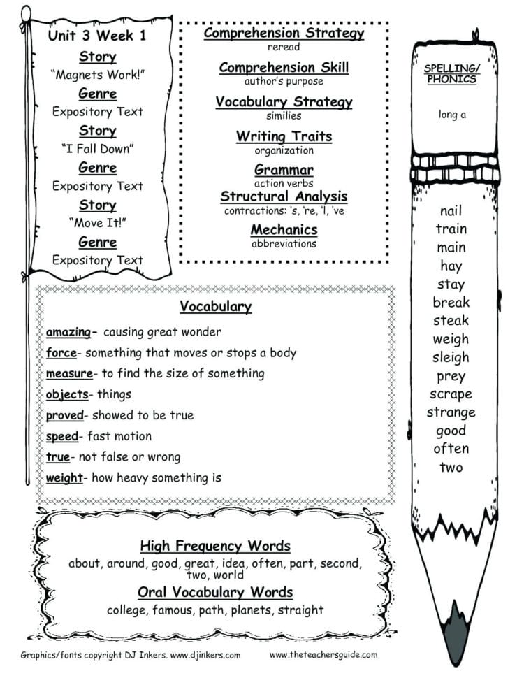 Worksheets Second Grade Language Arts Worksheets
