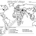 World Map Worksheet  Esl Worksheetydroj