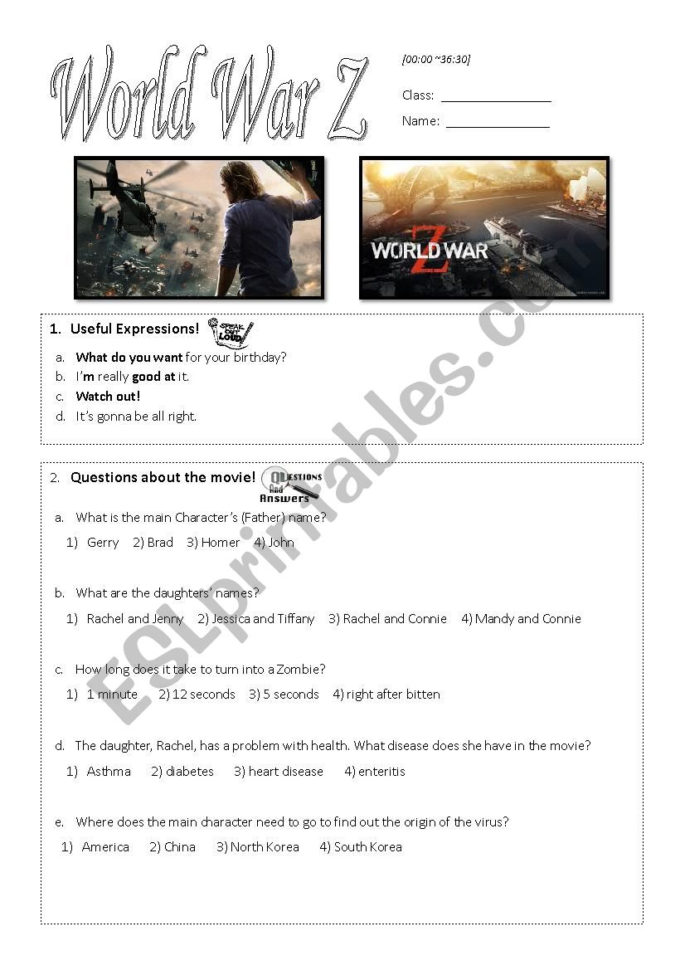 World R Z Worksheet 1  Esl Worksheetchoiyeonhee