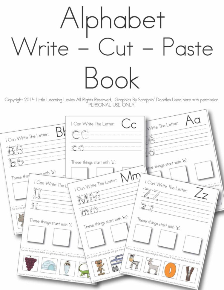 Write  Cut  Paste Alphabet Set