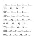 Write Missing Letters  Interactive Worksheet