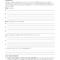 Writing A Group Focus Statement Worksheet