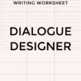 Writing Dialogue Worksheet