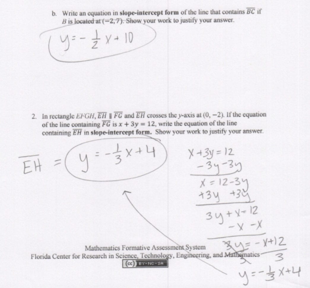 Writing Equations Of Parallel And Perpendicular Lines
