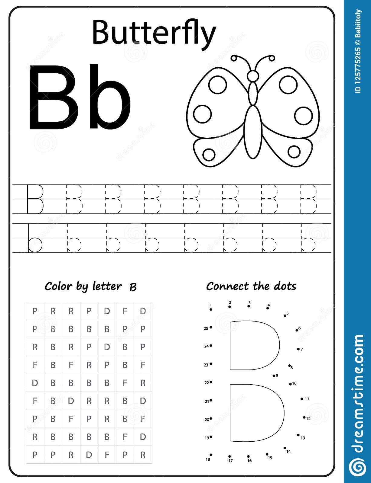 Writing Letter B Worksheet Writing Az Alphabet
