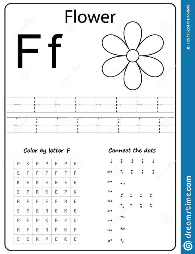 Writing Letter F Worksheet Writing Az Alphabet Exercises Game