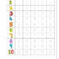 Writing Numbers Worksheet  Kids Learning Activity