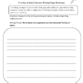 Writing Prompts Worksheets  Narrative Writing Prompts