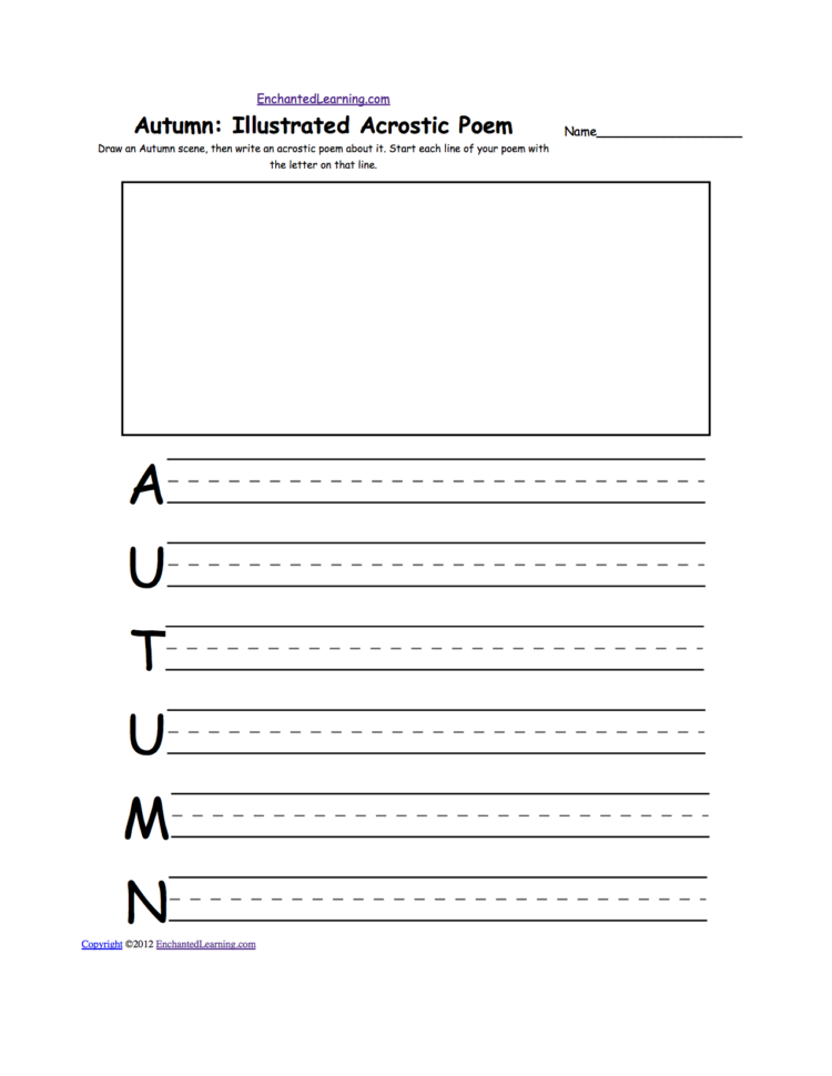 Writing Worksheets Fallautumn K3 Theme Page At