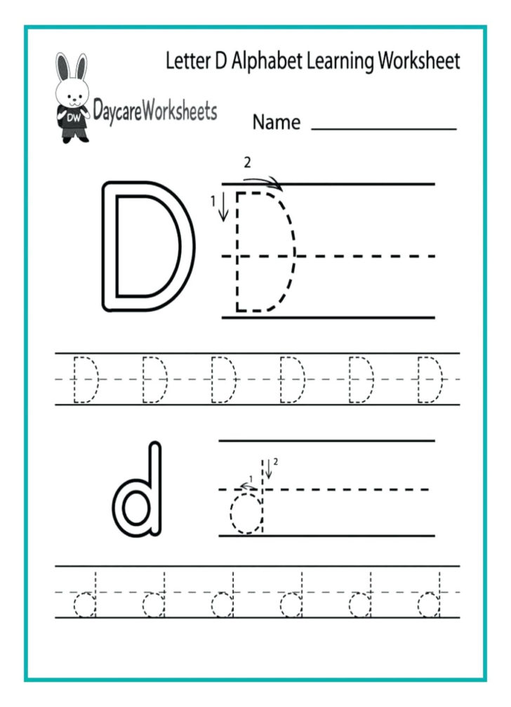 Writing Worksheets For Kindergarten Math Free Alphabet — db-excel.com