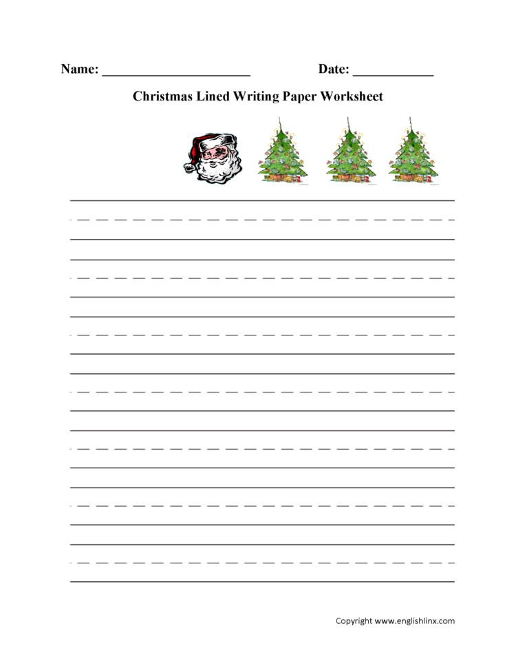 Writing Worksheets  Lined Writing Paper Worksheets