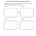 Writing  Worksheets  Problem And Solution Writing