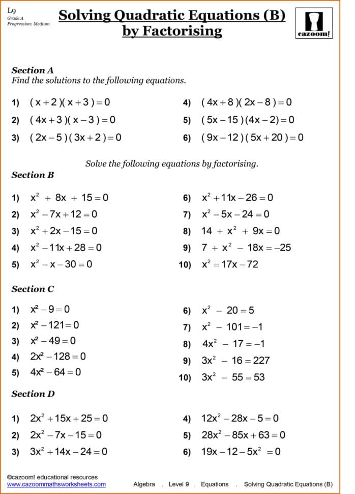 Maths For 10 Year Olds Worksheets —