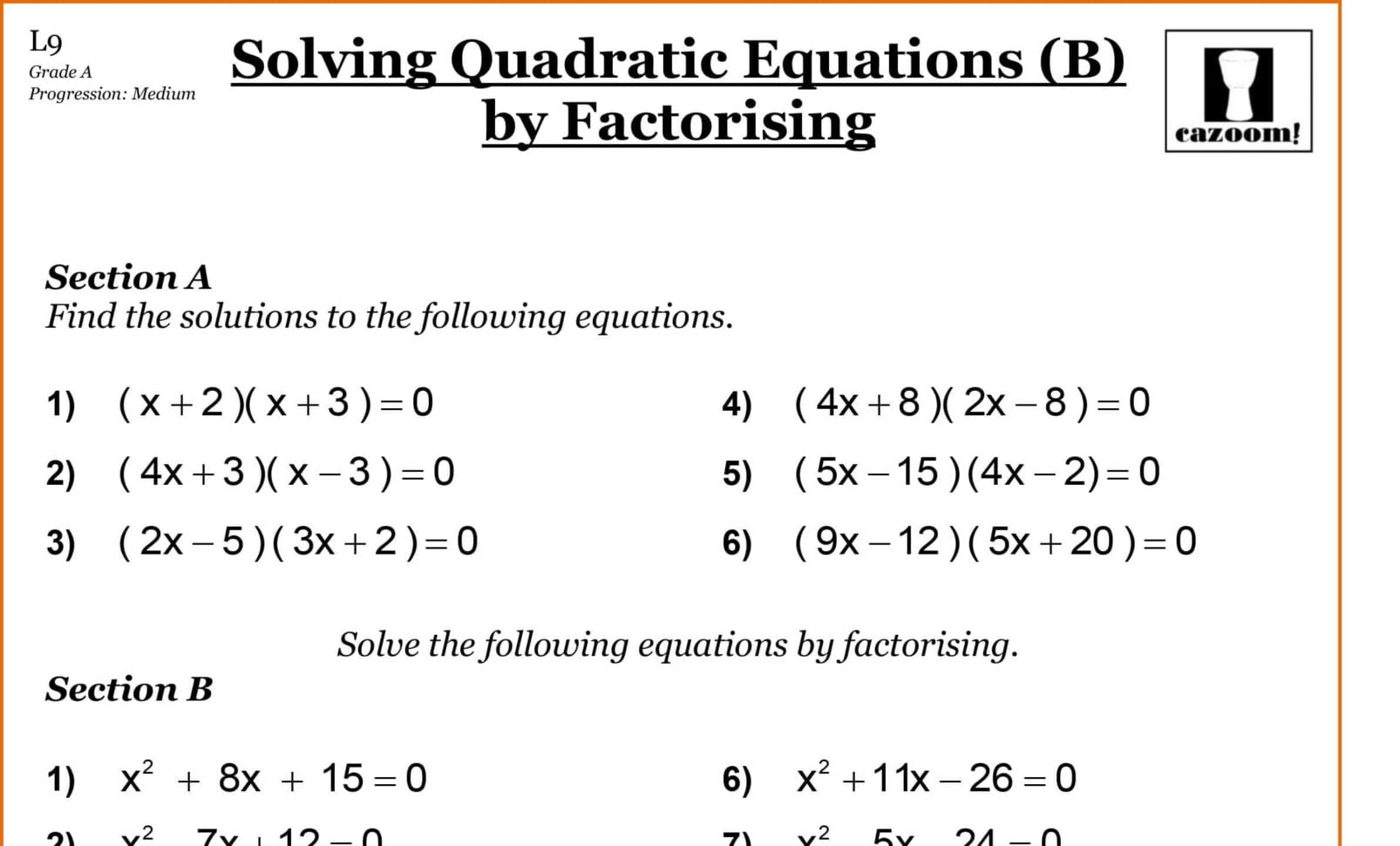 Year 10 Maths Worksheets  Printable Pdf Worksheets