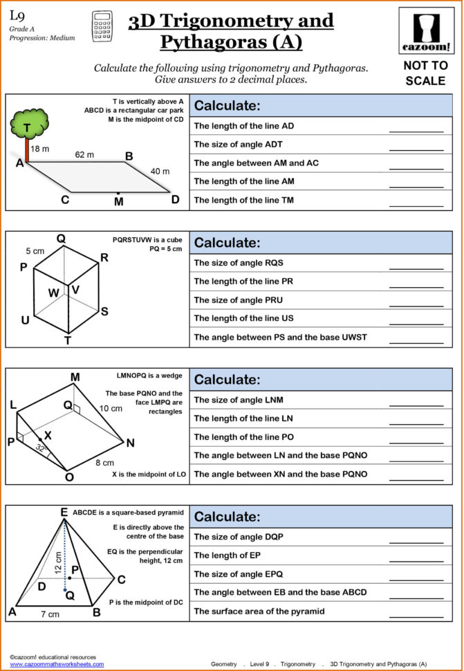 High School Geometry Worksheets Pdf — db-excel.com