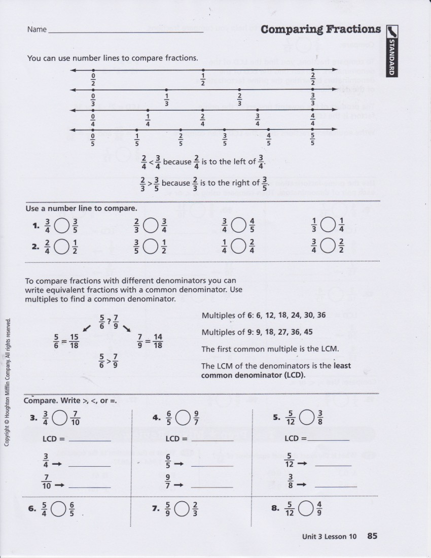 Ordering For Rational Numbers Independent Practice Worksheet Answers Db excel
