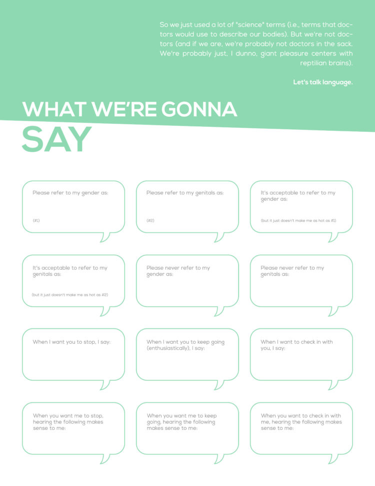 You Need Help Here Is A Worksheet To Help You Talk To Partners