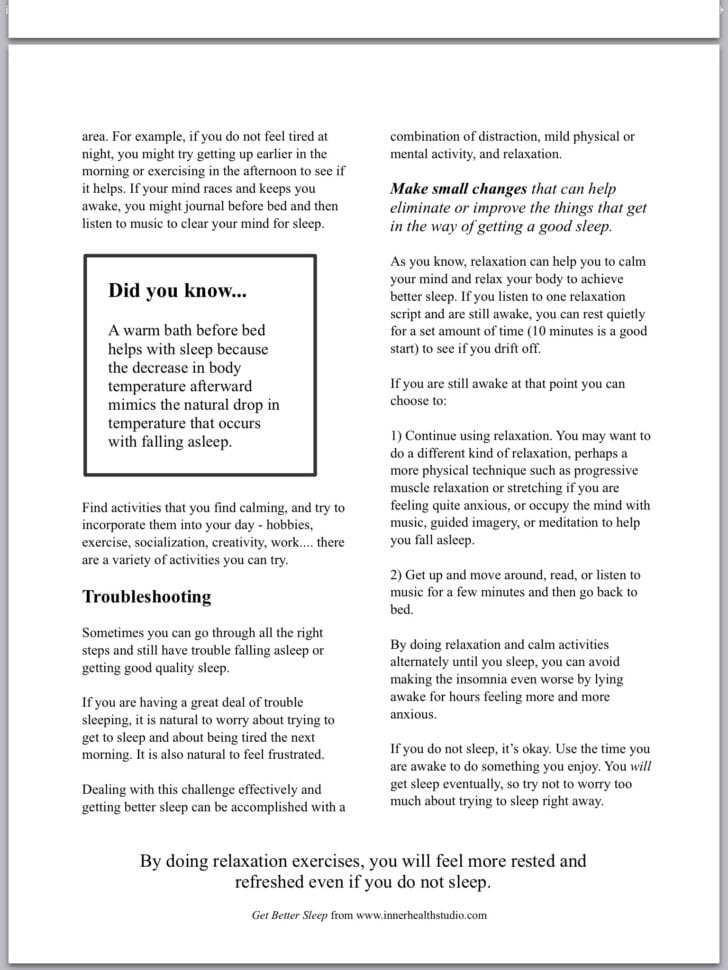 Ys To Get Sleep Sleep Resources And Insomnia Relief