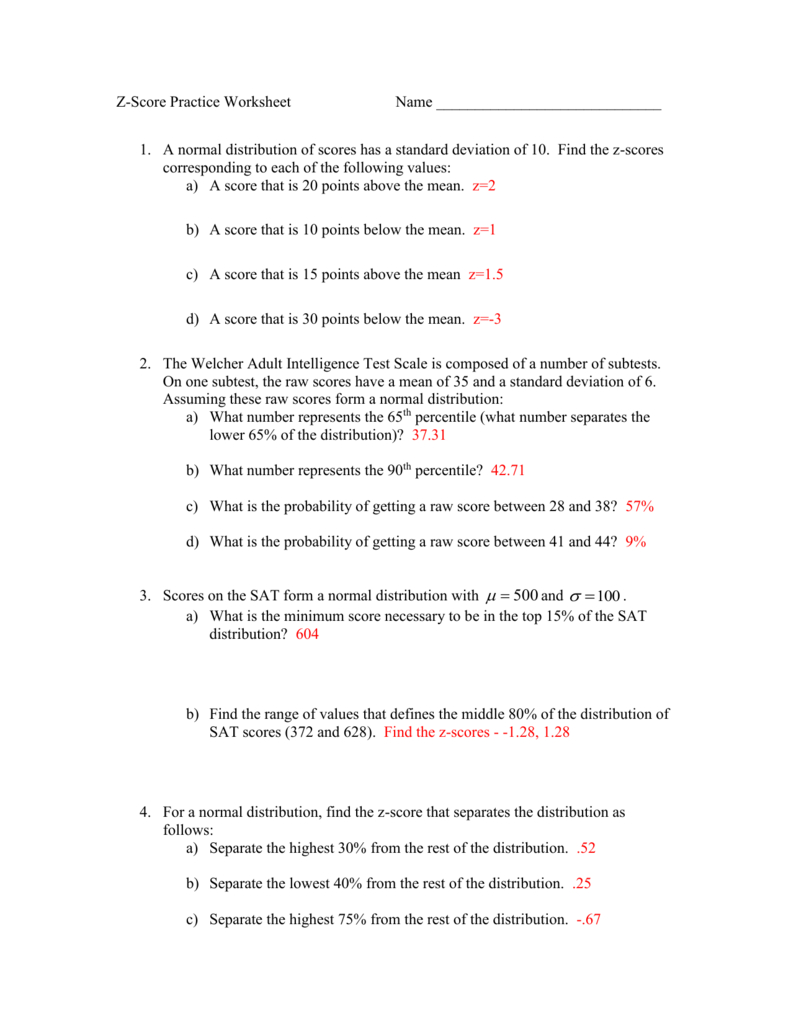 Z Practice Worksheet Db excel