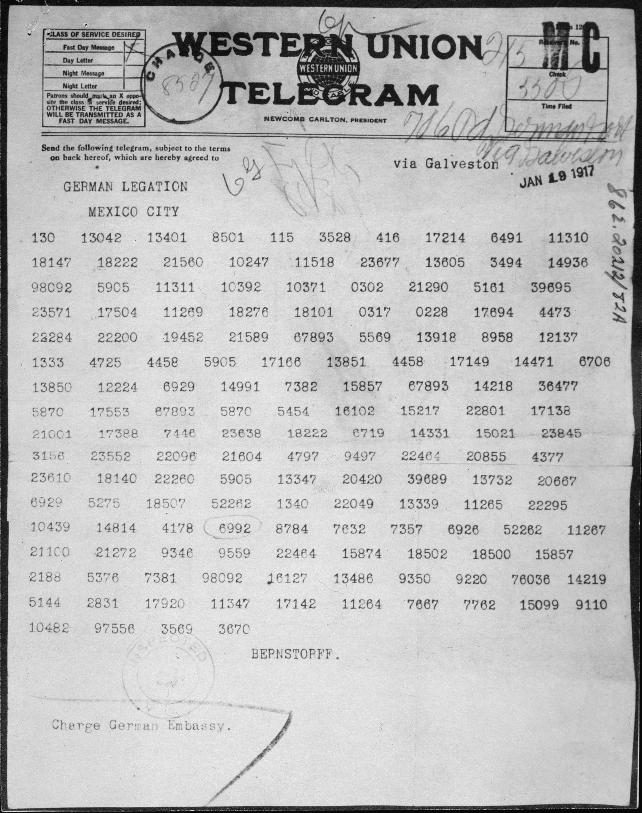 Zimmermann Telegram  Wikipedia